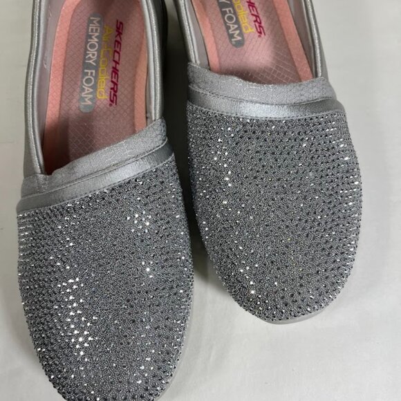 Sketchers Arya Sparkle Slip-Ons - Size 7.5 - Picture 5 of 8